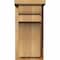 Ekena Millwork Yorktown Rough Sawn Corbel w/Backplate, Western Red Cedar, 8"W x 8"D x 16"H COR08X08X16YOR01RWR - alternate 2